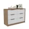 Tuhome Kaia 4 Drawers Dresser, Superior Top, Pine/White CMB5567 - alternate 8